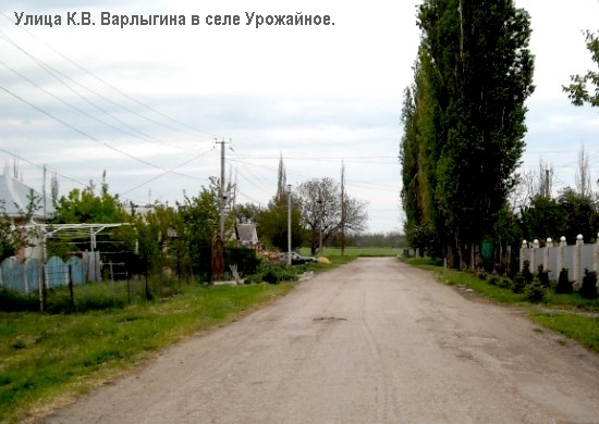 Улица К. В. Варлыгина в селе Урожайное