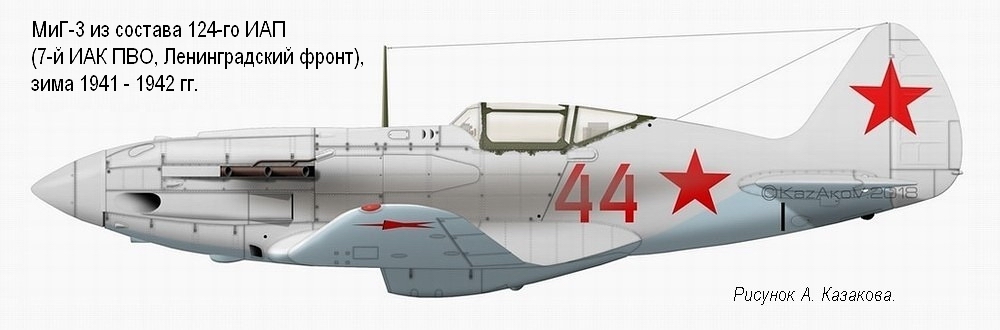 МиГ-3 из состава 125-го ИАП, ноябрь-декабрь 1941 г.