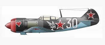Ла-5ФН капитана А. В. Лобанова, 1944 г.