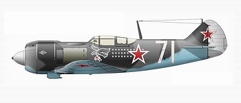 Ла-5ФН капитана К. С. Назимова, 1944 г.