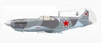 ЛаГГ-3 ст. лейтенанта В. А. Князева, 1943 г.