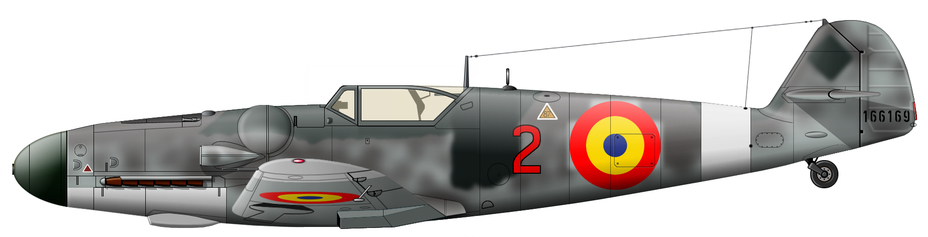 Bf 109G-6   (W.Nr. 166169)   9-  ,          25  1945 .      RLM 74/75/76,             (  )    -   : , , ,  | Warspot.ru