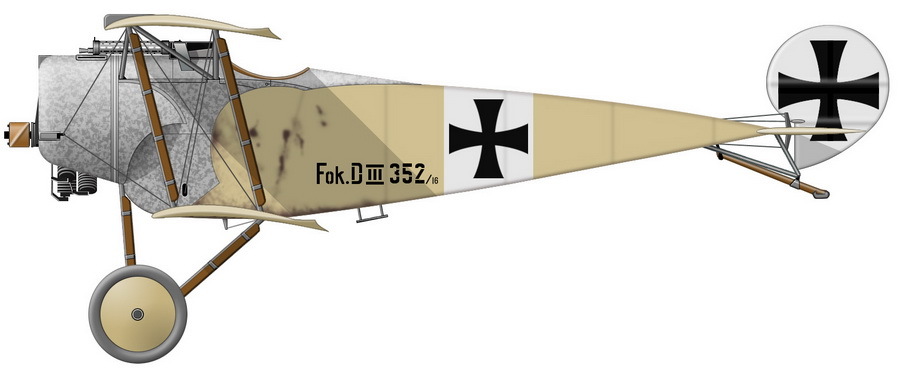  D.III    D352/16,  Jasta 2,  1916  -   | Warspot.ru