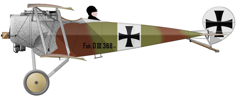 Fokker D.III (  D368/16),   -    Jasta 15   1916 .                 ,     ,        -    | Warspot.ru