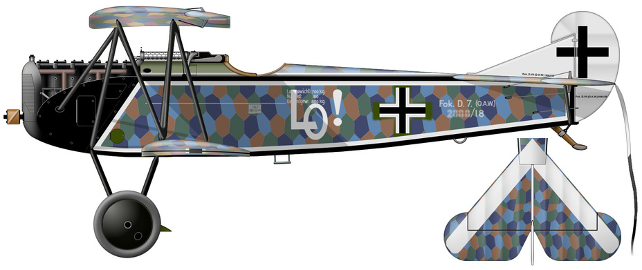 Fokker D.VII (OAW)      20/18.       ,       1918     4253. ׸           Jasta 4 -    | Warspot.ru